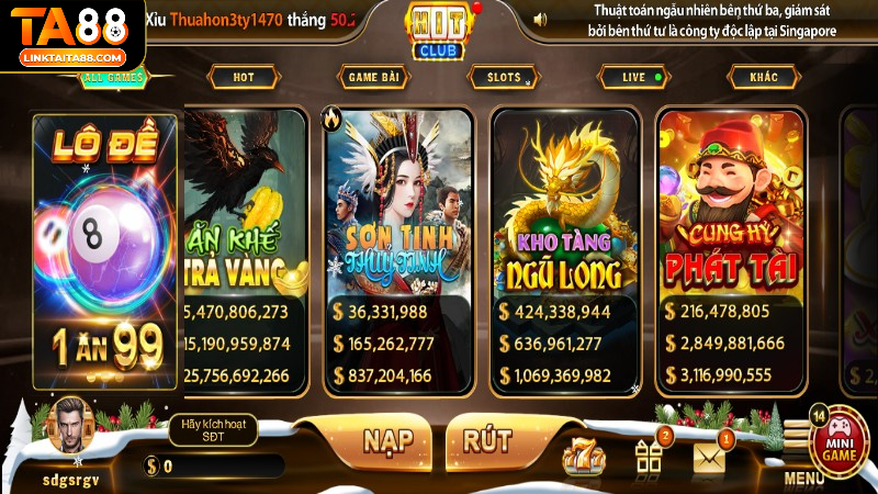 Hướng dẫn người chơi mới tham gia sảnh Live Casino Hit Club tại Ta88